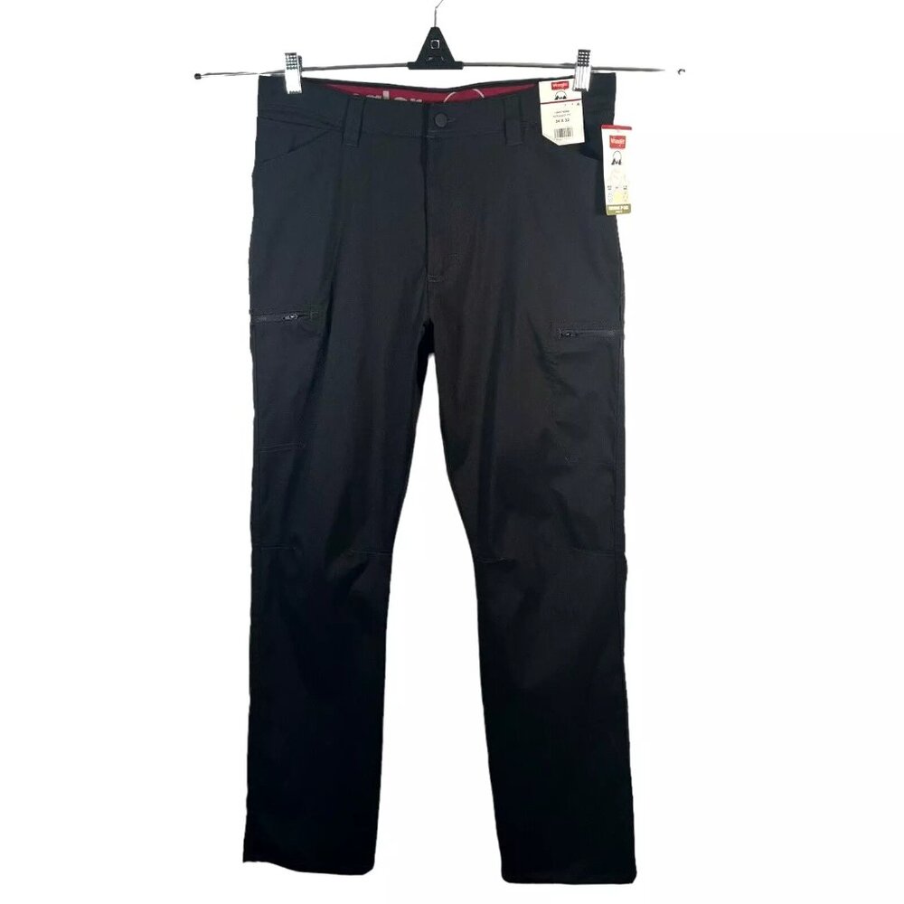 Wrangler Mens Outdoor All Terrain Cargo Pant UPF 50+ Protection Size 33x30 Black